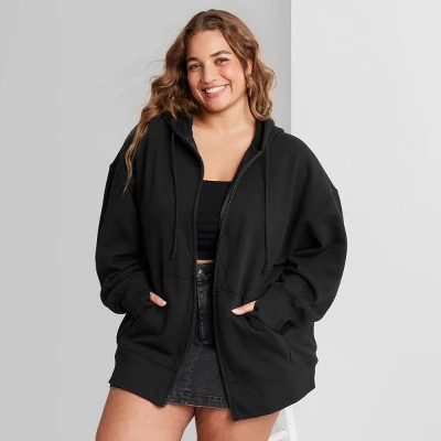Women's Oversized Zip-Up Hoodie - Wild Fable™ - Image 3