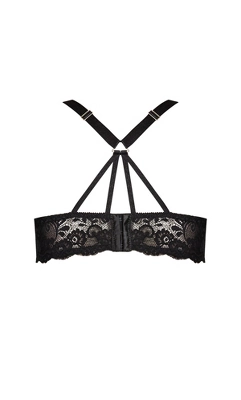 Women's Plus Size Sophie Strappy Bralette - Black | FOX & ROYAL - Image 3