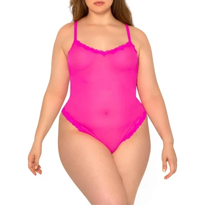 Smart & Sexy Women's Sheer Lace & Mesh Bodysuit - Image 2