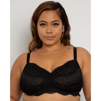 Curvy Couture Women's Luxe Lace Wireless Bralette - Image 8