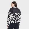 Women's Pattern Graphic Faux-Fur Jacket