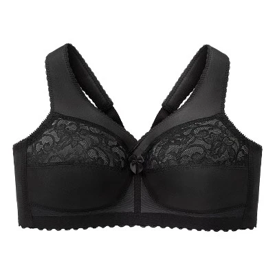 Glamorise Womens MagicLift Original Support Wirefree Bra 1000 Black - Image 3