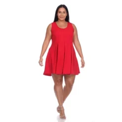 Plus 'Crystal' Dress - White Mark