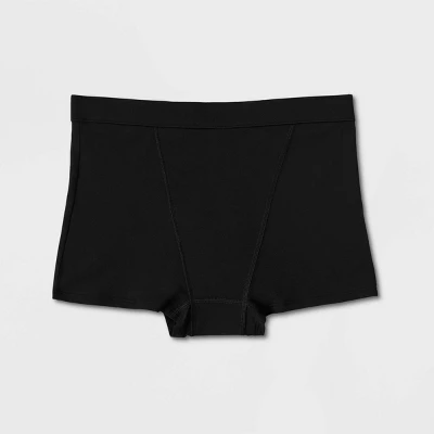Thinx For All Women's Moderate Absorbency Boy Shorts Period Underwear - Black - Image 4