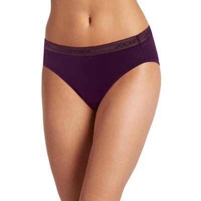 Jockey Women's Worry Free Microfiber Moderate Absorbency Bikini - Image 8