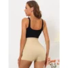Allegra K Women's Butt Lifter Waist Trainer Body Shaper High Waisted Boyshorts Shapewear With Hooks Closure