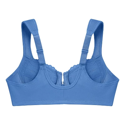 Glamorise Womens WonderWire Front-Closure Underwire Bra 1245 Blue - Image 4