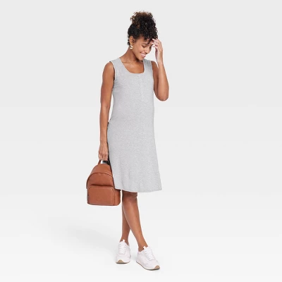 Sleeveless Nursing Henley Maternity Dress - Isabel Maternity By Ingrid & Isabel™ - Image 2