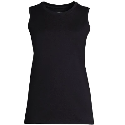 Lands' End Women's Supima Cotton Crew Neck Tank Top - Image 4