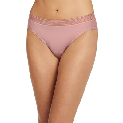 Jockey Women's Worry Free Microfiber Moderate Absorbency Bikini - Image 9