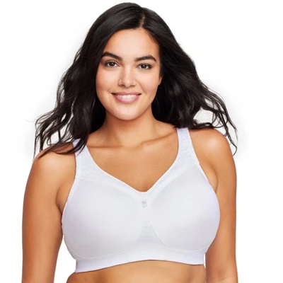 Glamorise Womens MagicLift Seamless Everyday Wirefree Bra 1007 White - Image 5