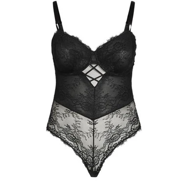 Women's Plus Size Bianca Underwiresuit - Black | CITY CHIC - Image 2