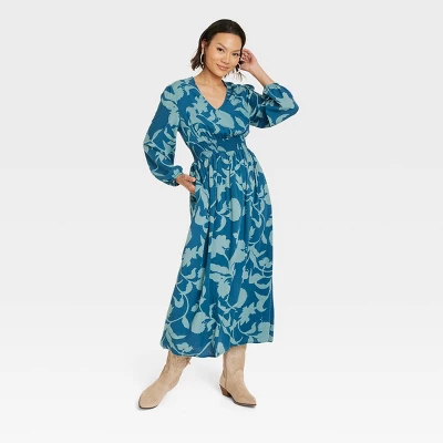 Women's Long Sleeve Smocked Maxi Dress - Knox Rose™ - Image 2