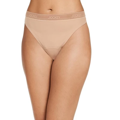 Jockey Women's Worry Free Microfiber Light Absorbency Thong - Image 2