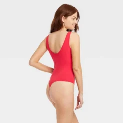 Women's Cotton Bodysuit - Auden™ Red