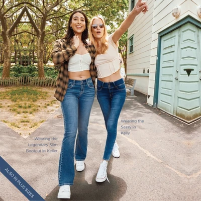 WallFlower Women's Legendary Bootcut Mid-Rise Insta Stretch Juniors Jeans (Standard And Plus) - Image 7