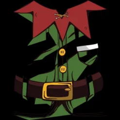 Women's Design By Humans Papa Elf Christmas Shirt Papa Elf Shirt For Men Papa Elf By Rasok Racerback Tank Top