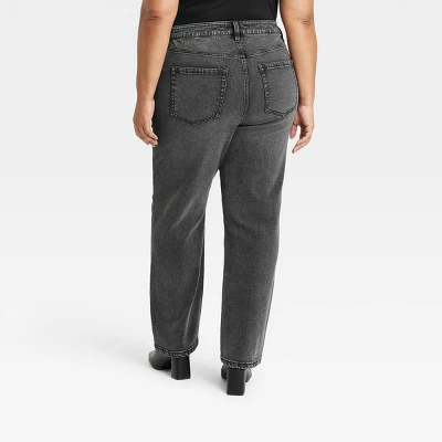 Women's High-Rise Straight Leg Jeans - Ava & Viv™