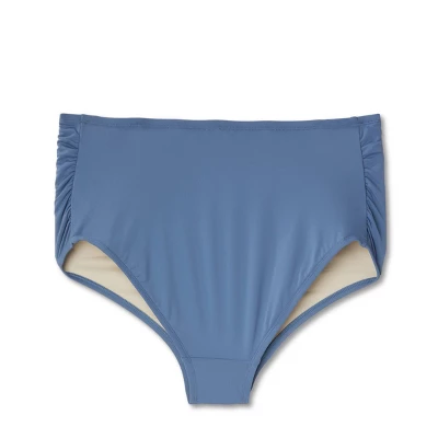 High Waist Bikini Maternity Bottom - Isabel Maternity By Ingrid & Isabel™ Blue - Image 4