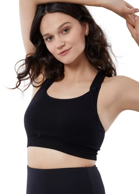 Ingrid & Isabel Maternity Seamless Nursing Sports Bra Bundle 2 Pack
