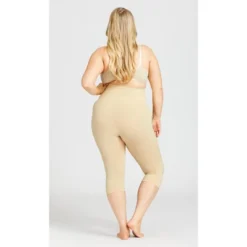 AVENUE | Seamless Hi Waist Capri - Beige