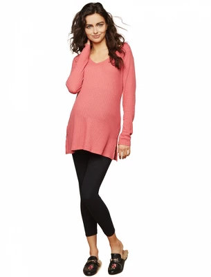 Basic Secret Fit Belly Maternity Crop Leggings | Motherhood Maternity - Image 4