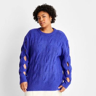 Women's Open Diamond Stitch Sweater - Future Collective™ With Reese Blutstein - Image 4
