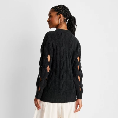 Women's Open Diamond Stitch Sweater - Future Collective™ With Reese Blutstein