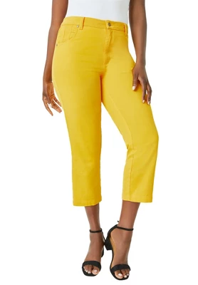 Jessica London Women’s Plus Size Classic Denim Capri - Image 6