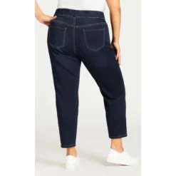 Women's Plus Size High Rise Jegging Dark Wash - Petite | AVENUE