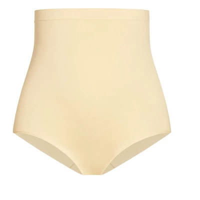 Women's Plus Size Hi Waist Shaper Brief - Beige | AVENUE - Image 2
