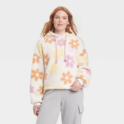 Women's Barbie Graphic Faux-Fur Jacket - Off-White - Image 3