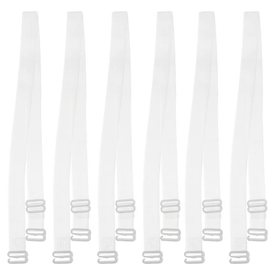 Unique Bargains ABS Non-Slip Adjustable Invisible Clear Bra Shoulder Strap Transparent 3 Pair - Image 7