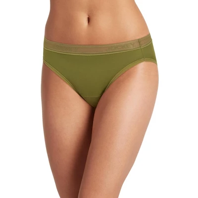 Jockey Women's Worry Free Microfiber Moderate Absorbency Bikini - Image 3