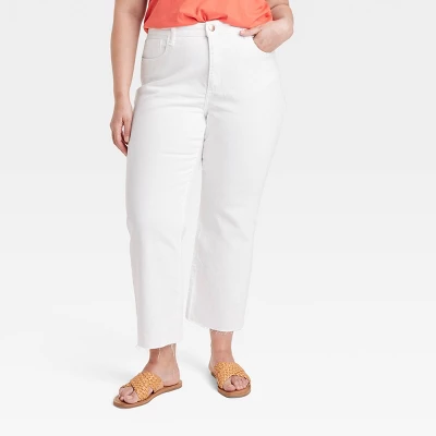 Women's High-Rise Bootcut Jeans - Universal Thread™ White - Image 6