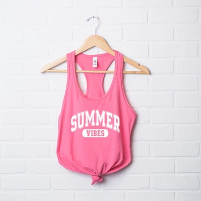 Simply Sage Market Women's Varsity Summer Vibes Racerback Tank - Image 2