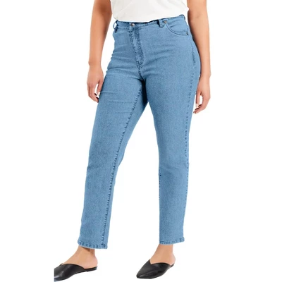 June + Vie By Roaman's Women’s Plus Size June Fit Straight-Leg Jeans - Image 6