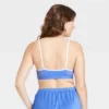 Women's Mesh Bralette - Colsie™ Blue S