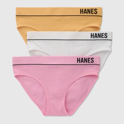 Hanes Originals Women's 3pk Ribbed Bikini Underwear - Image 6