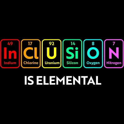 Design By Humans Inclusion Is Elemental Flag Rainbow Periodic Table By CyanidieTank Top