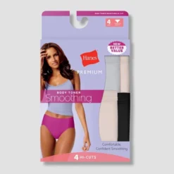 Hanes Women's 4pk Tummy Control Underwear - Colors May Vary