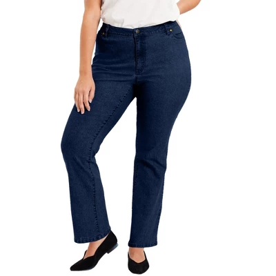 June + Vie By Roaman's Women’s Plus Size Curvie Fit Bootcut Jeans - Image 7