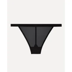 Curvy Couture Women's Plus Size Sheer Mesh G-String Bikini Panty