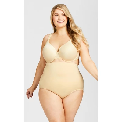 Women's Plus Size Hi Waist Shaper Brief - Beige | AVENUE - Image 3