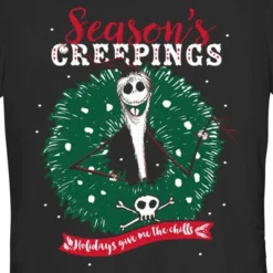 Junior's The Nightmare Before Christmas Jack Season's Creepings T-Shirt
