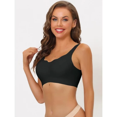Allegra K Women's Wireless Full Coverage Smoothing No Show Everyday Bralette - Image 3