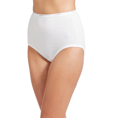 Jockey Womens Classic Brief 3 Pack Underwear Briefs 100% Cotton