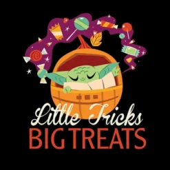 Women's Star Wars The Mandalorian Halloween Grogu Big Treats T-Shirt