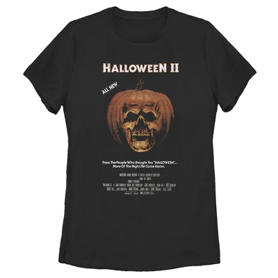 Women's Halloween II Skeleton Movie Poster T-Shirt - Image 2