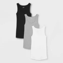 Rib 3pk Bundle Maternity Tank Top - Isabel Maternity By Ingrid & Isabel™ Black/White/Gray